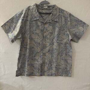 Barefoot In Paradise Mens Blue Wave Hawaiian Button-down Shirt